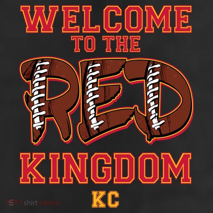 Welcome To The Red Kingdom Kansas City Football Sports Fan 7 Panel Mesh Trucker Snapback Hat