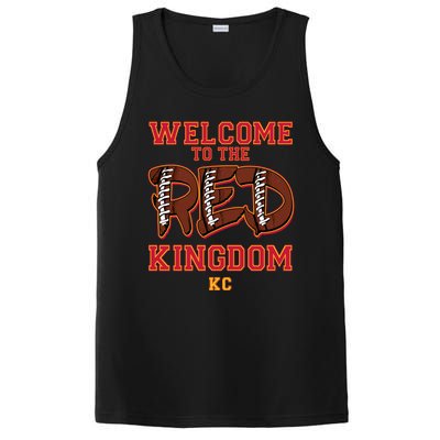 Welcome To The Red Kingdom Kansas City Football Sports Fan PosiCharge Competitor Tank