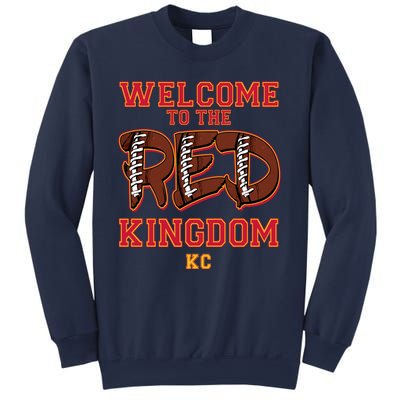 Welcome To The Red Kingdom Kansas City Football Sports Fan Sweatshirt