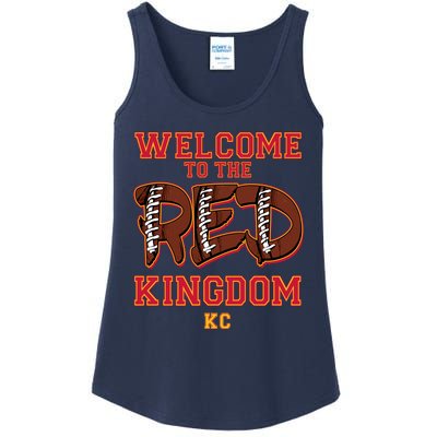 Welcome To The Red Kingdom Kansas City Football Sports Fan Ladies Essential Tank