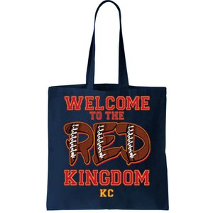 Welcome To The Red Kingdom Kansas City Football Sports Fan Tote Bag