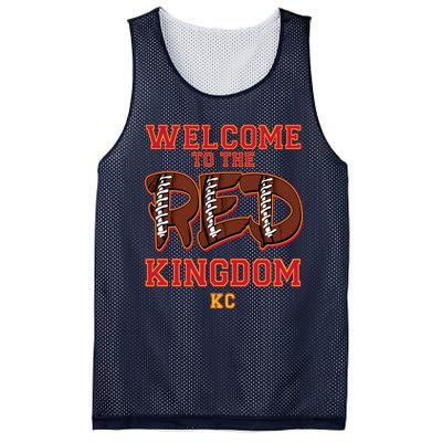 Welcome To The Red Kingdom Kansas City Football Sports Fan Mesh Reversible Basketball Jersey Tank