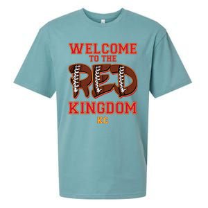 Welcome To The Red Kingdom Kansas City Football Sports Fan Sueded Cloud Jersey T-Shirt