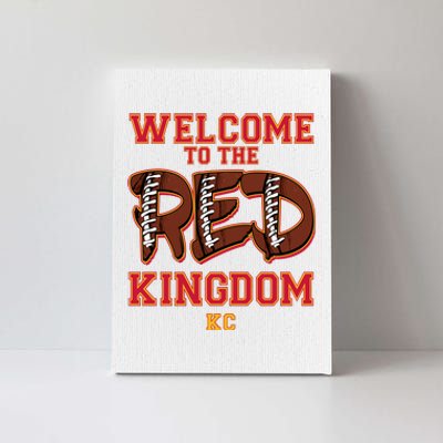 Welcome To The Red Kingdom Kansas City Football Sports Fan Canvas