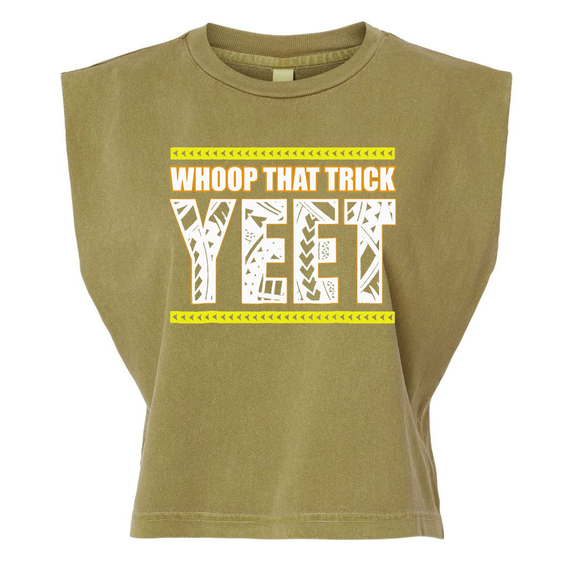 Whoop That Trick Yeet Garment-Dyed Women's Muscle Tee
