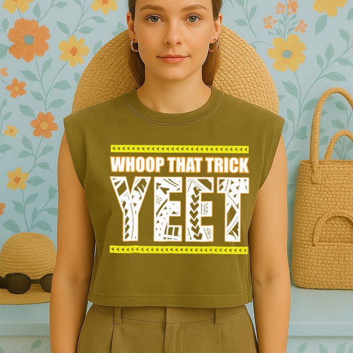 Whoop That Trick Yeet Garment-Dyed Women's Muscle Tee
