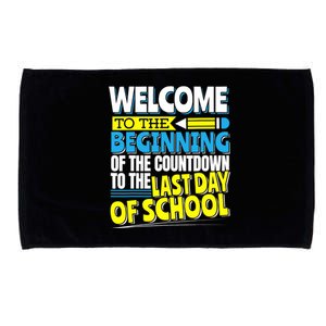 Welcome to the Beginning Of The Countdown, Back to School Microfiber Hand Towel