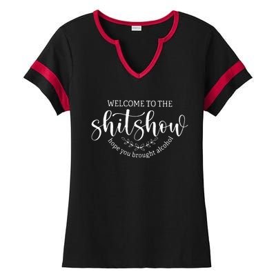 Welcome To The Shit Show Funny Mom Boss Manager Teacher Gift Ladies Halftime Notch Neck Tee