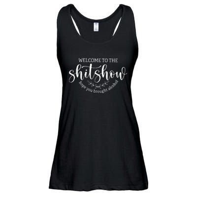 Welcome To The Shit Show Funny Mom Boss Manager Teacher Gift Ladies Essential Flowy Tank