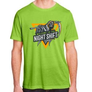 Welcome To The Night Shift Swagazon Associate Night Shifter Gift Adult ChromaSoft Performance T-Shirt