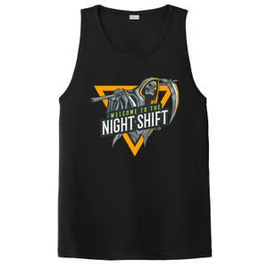 Welcome To The Night Shift Swagazon Associate Night Shifter Gift PosiCharge Competitor Tank