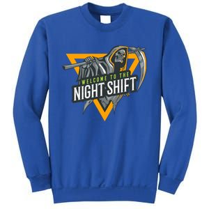 Welcome To The Night Shift Swagazon Associate Night Shifter Gift Sweatshirt