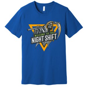 Welcome To The Night Shift Swagazon Associate Night Shifter Gift Premium T-Shirt