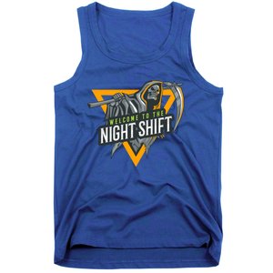 Welcome To The Night Shift Swagazon Associate Night Shifter Gift Tank Top