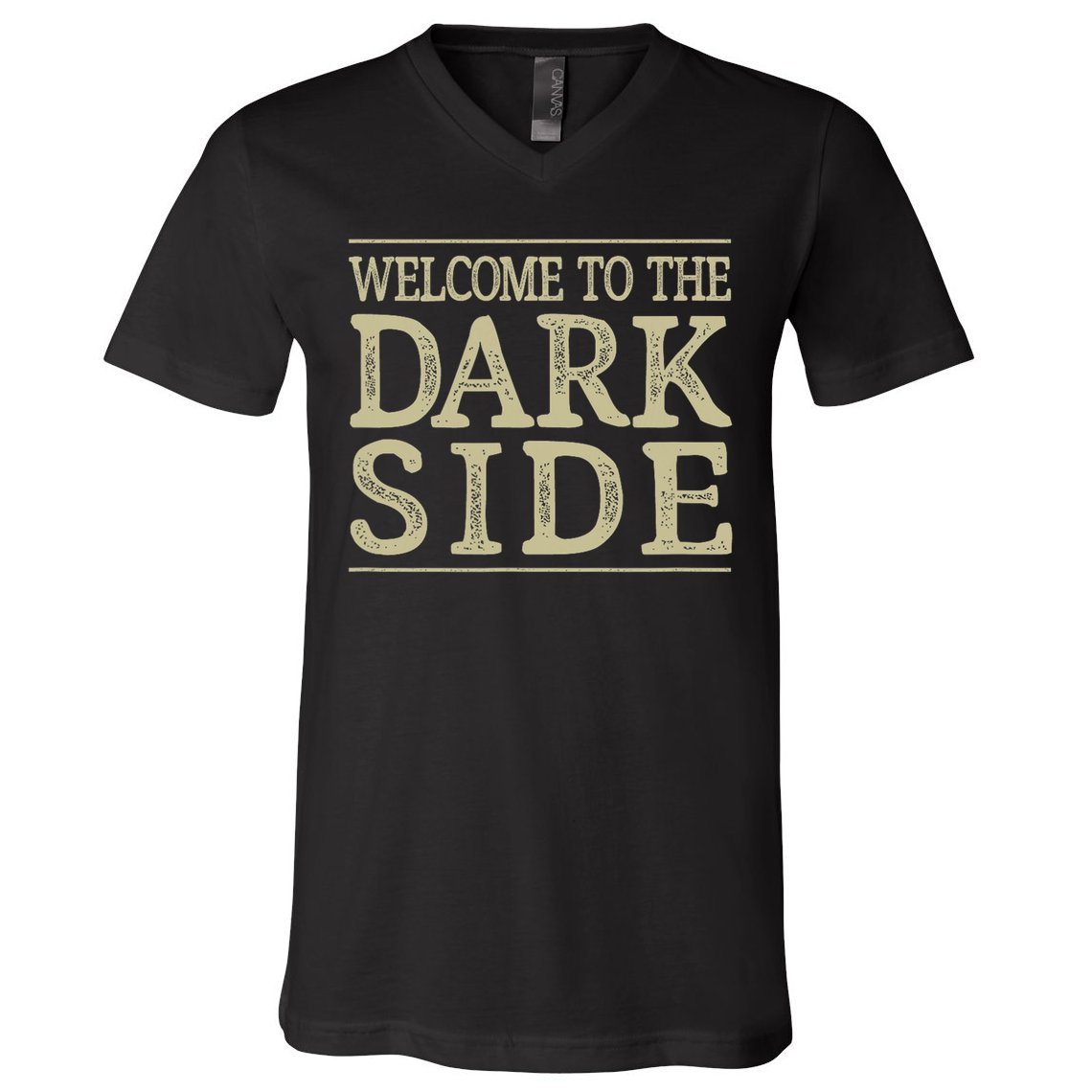 Welcome To The Dark Side Vintage Style V-Neck T-Shirt