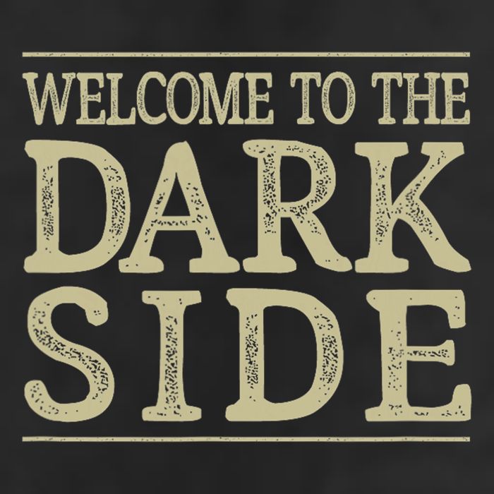 Welcome To The Dark Side Vintage Style Golf Towel