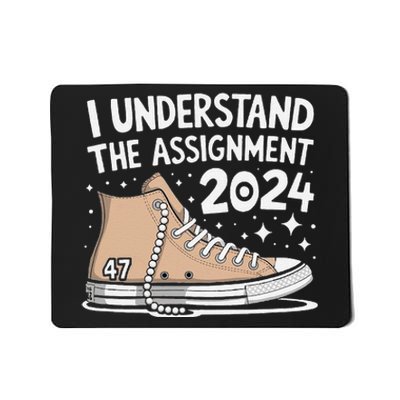 Walking The Talk Harris With Chucks And Pearls Mousepad