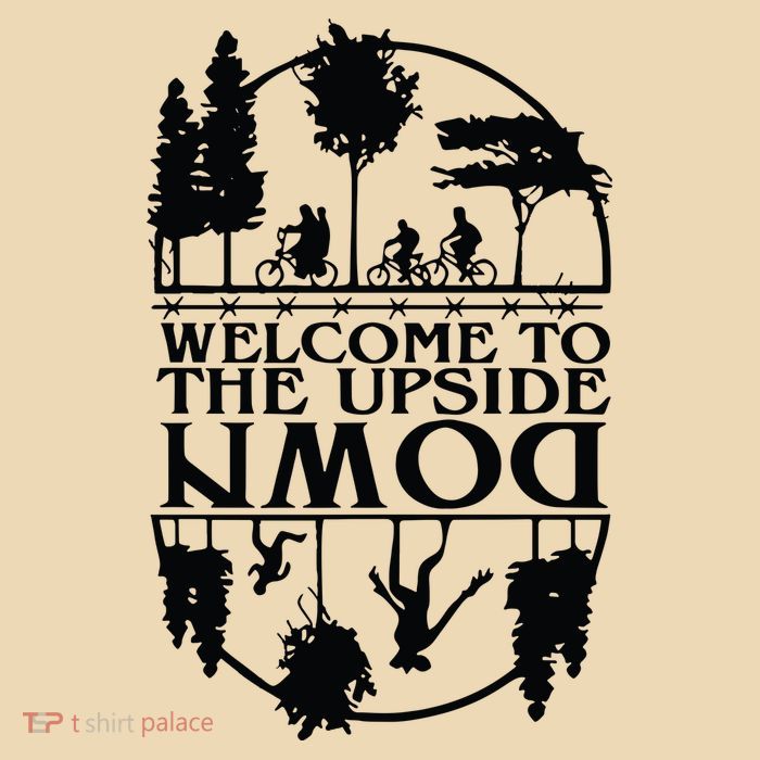 Welcome To The Upside Down Drawstring Bag