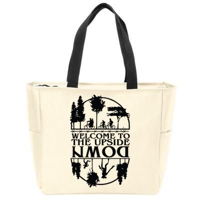 Welcome To The Upside Down Zip Tote Bag