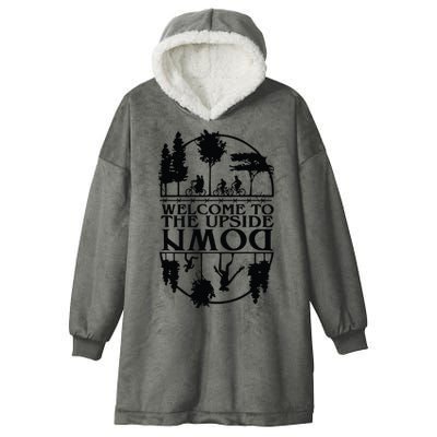 Welcome To The Upside Down Hooded Wearable Blanket