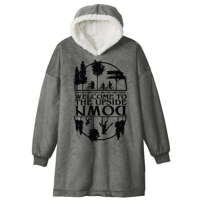 Welcome To The Upside Down Hooded Wearable Blanket