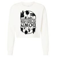 Welcome To The Upside Down Cropped Pullover Crew