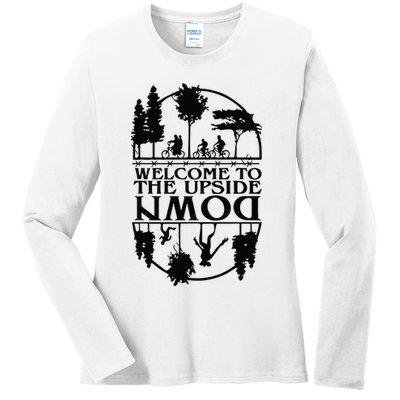 Welcome To The Upside Down Ladies Long Sleeve Shirt