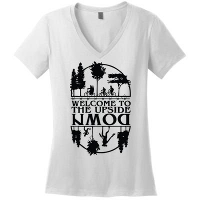 Welcome To The Upside Down Women's V-Neck T-Shirt