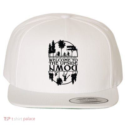 Welcome To The Upside Down Wool Snapback Cap