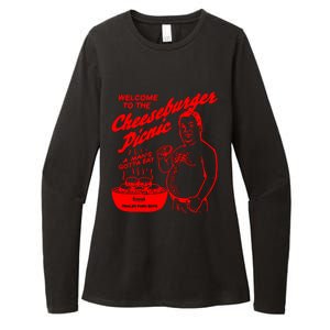 Welcome To The Cheeseburger Picnic A ManS Gotta Eat Trailer Park Womens CVC Long Sleeve Shirt