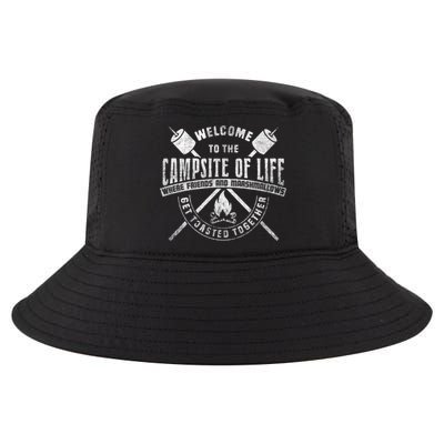 Welcome To The Campsite Of Life Camper Gift Meaningful Gift Cool Comfort Performance Bucket Hat