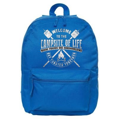 Welcome To The Campsite Of Life Camper Gift Meaningful Gift 16 in Basic Backpack