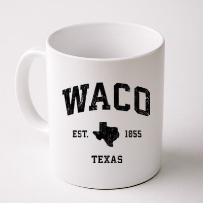 Waco Texas Tx Vintage Established State Flag Sports Design Coffee Mug