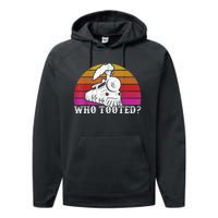 Who Tooted Train Themed Train Collectors Performance Fleece Hoodie