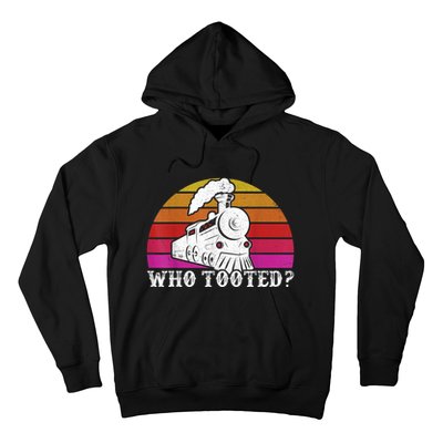 Who Tooted Train Themed Train Collectors Hoodie