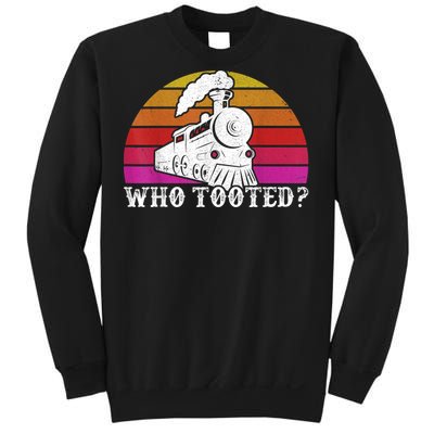 Who Tooted Train Themed Train Collectors Sweatshirt