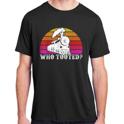 Who Tooted Train Themed Train Collectors Adult ChromaSoft Performance T-Shirt