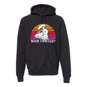 Who Tooted Train Themed Train Collectors Premium Hoodie