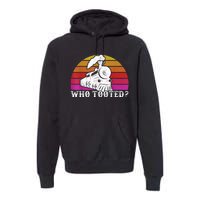 Who Tooted Train Themed Train Collectors Premium Hoodie