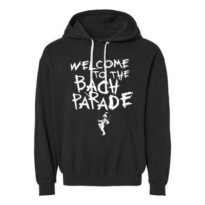 Welcome To The Bach Parade Bride Squad Gothic Bachelorette Garment-Dyed Fleece Hoodie