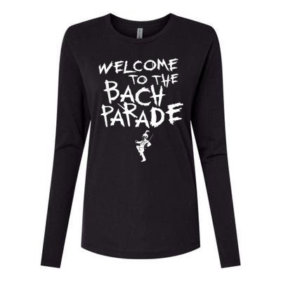 Welcome To The Bach Parade Bride Squad Gothic Bachelorette Womens Cotton Relaxed Long Sleeve T-Shirt