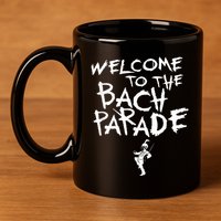 Welcome To The Bach Parade Bride Squad Gothic Bachelorette 11oz C Handle Ceramic Mug