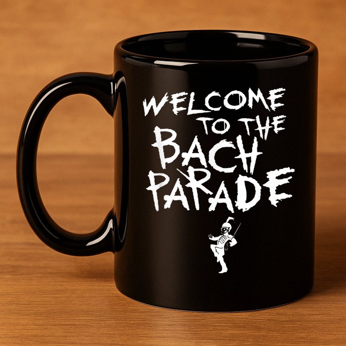 Welcome To The Bach Parade Bride Squad Gothic Bachelorette 11oz C Handle Ceramic Mug