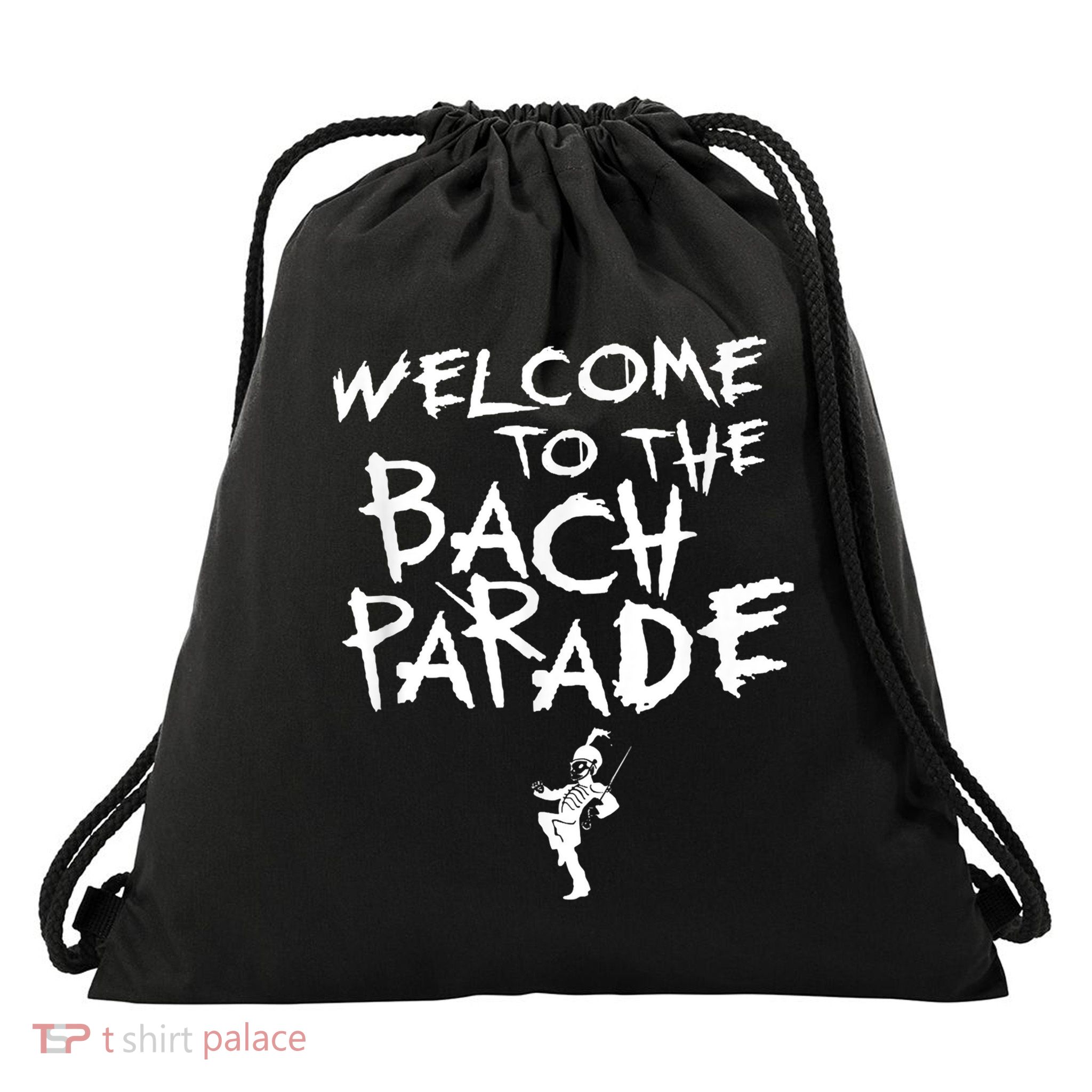 Welcome To The Bach Parade Bride Squad Gothic Bachelorette Drawstring Bag