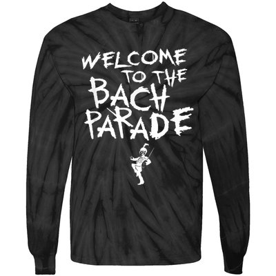 Welcome To The Bach Parade Bride Squad Gothic Bachelorette Tie-Dye Long Sleeve Shirt