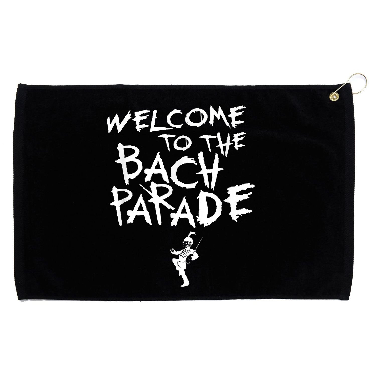 Welcome To The Bach Parade Bride Squad Gothic Bachelorette Grommeted Golf Towel