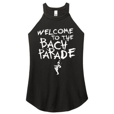 Welcome To The Bach Parade Bride Squad Gothic Bachelorette Women's Perfect Tri Rocker Tank