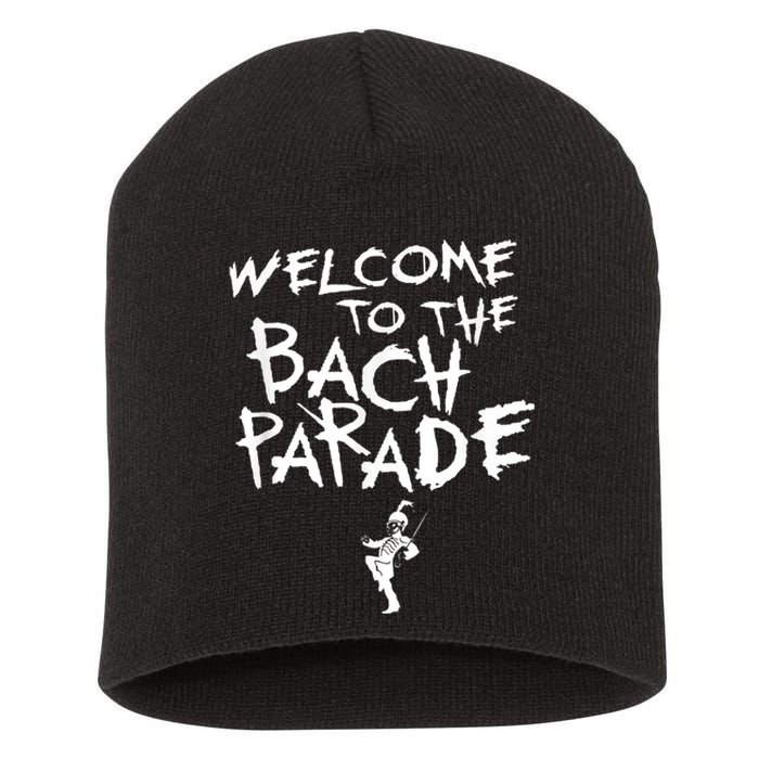 Welcome To The Bach Parade Bride Squad Gothic Bachelorette Short Acrylic Beanie