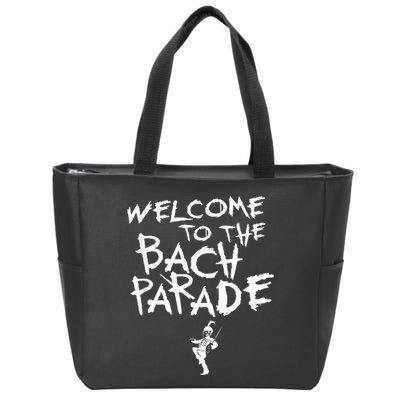 Welcome To The Bach Parade Bride Squad Gothic Bachelorette Zip Tote Bag