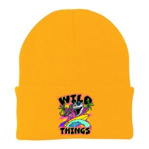 Wild Things T Rex Surfing Knit Cap Winter Beanie